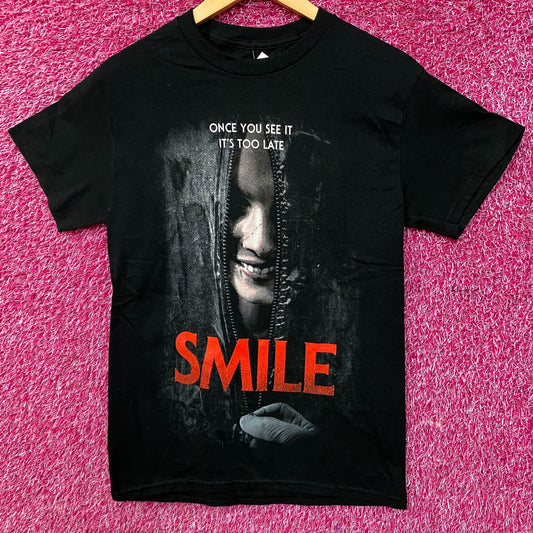 Smile Once You See It, It's too Late Movie Poster Tshirt size Small