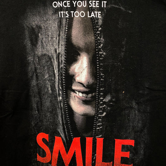 Smile Once You See It, It's too Late Movie Poster Tshirt size Small