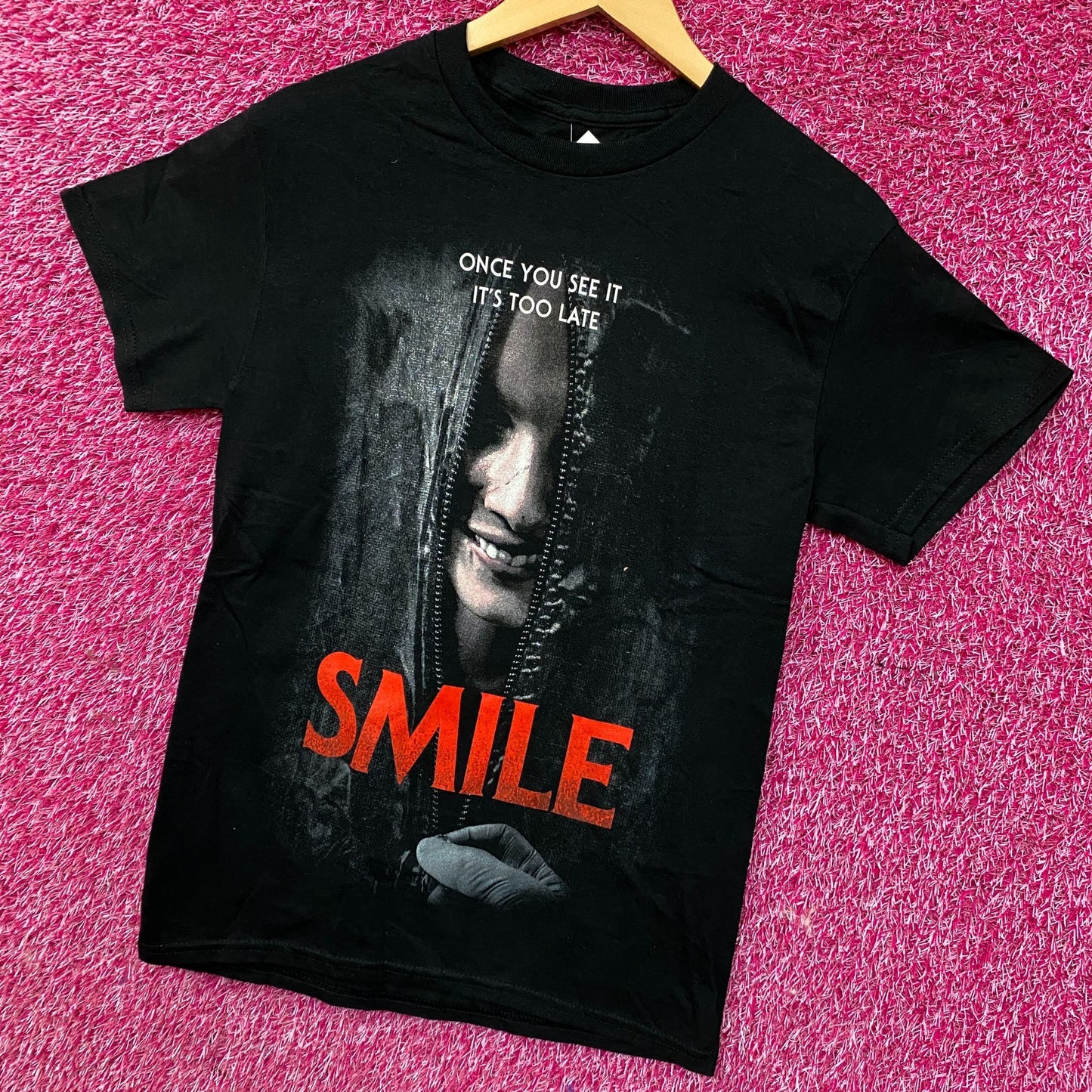 Smile Once You See It, It's too Late Movie Poster Tshirt size Small