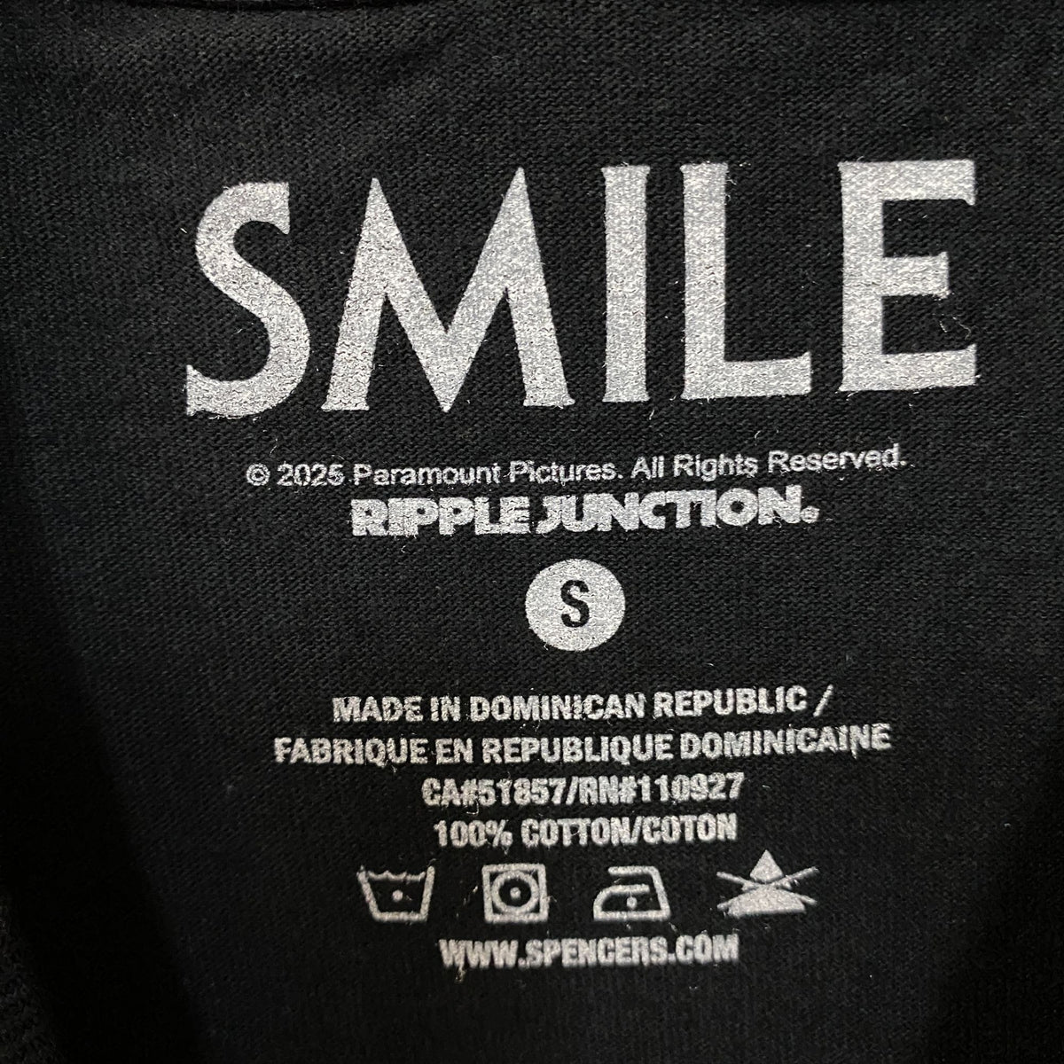 Smile Once You See It, It's too Late Movie Poster Tshirt size Small