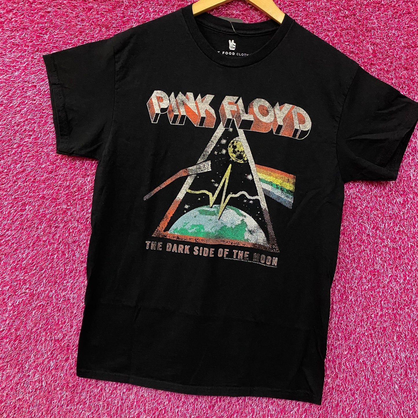 Pink Floyd Dark Side Of The Moon Graphic Design T-Shirt Small