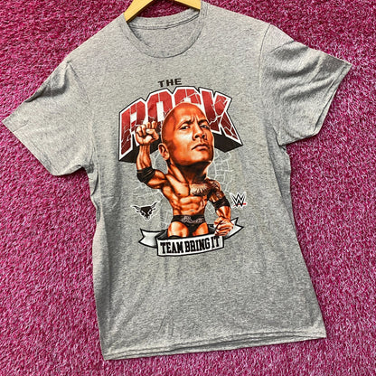 WWE Dwayne The Rock Johnson Bring It Team T-Shirt Small