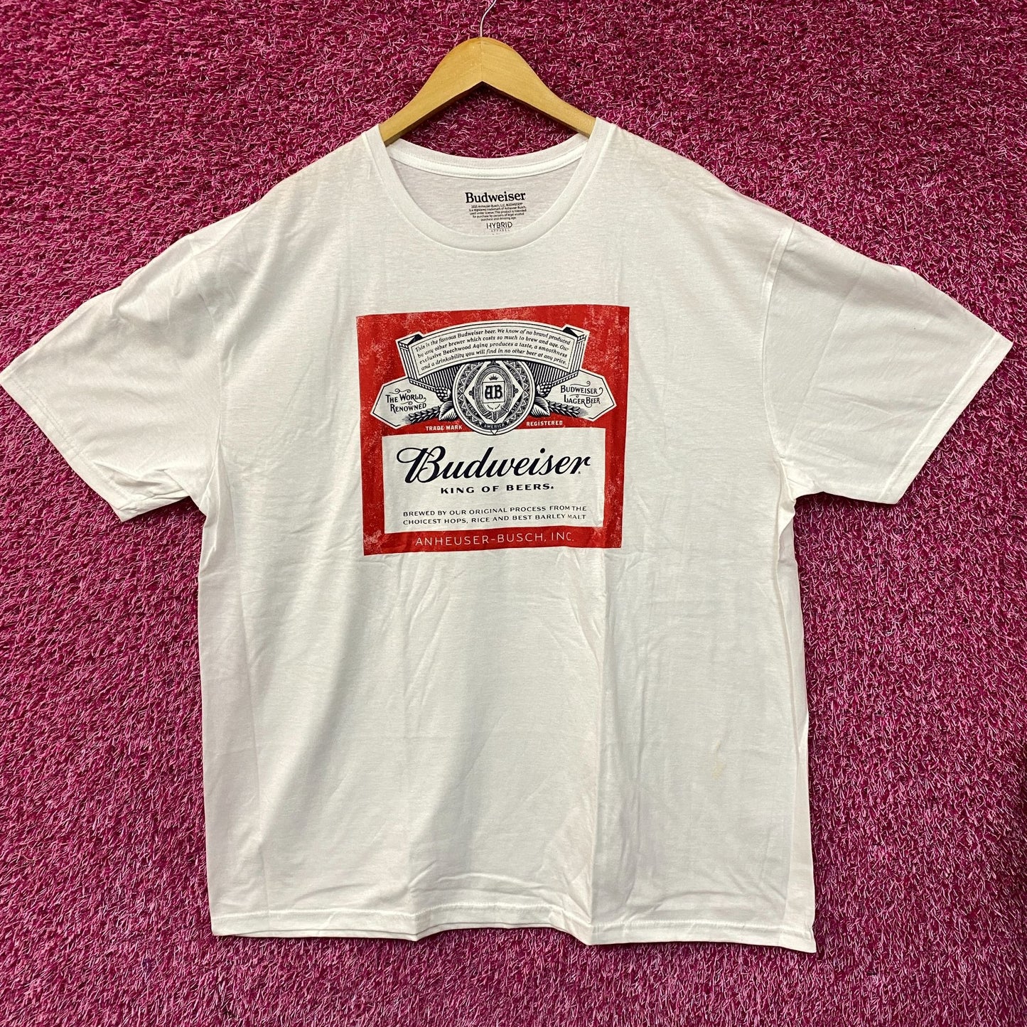 World Renowned Budweiser King Of Beers T-Shirt XXL