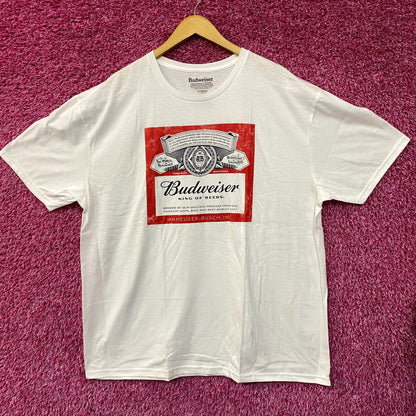 World Renowned Budweiser King Of Beers T-Shirt XXL
