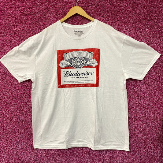 World Renowned Budweiser King Of Beers T-Shirt XXL
