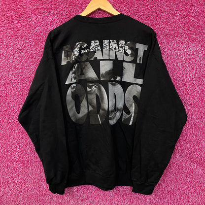2Pac "Against All Odds" Graphic Crewneck Sweatshirt Large