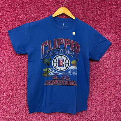 NBA LA Clippers Blue Clipper Nation Tshirt size Small