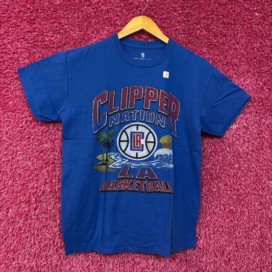 NBA LA Clippers Blue Clipper Nation Tshirt size Small