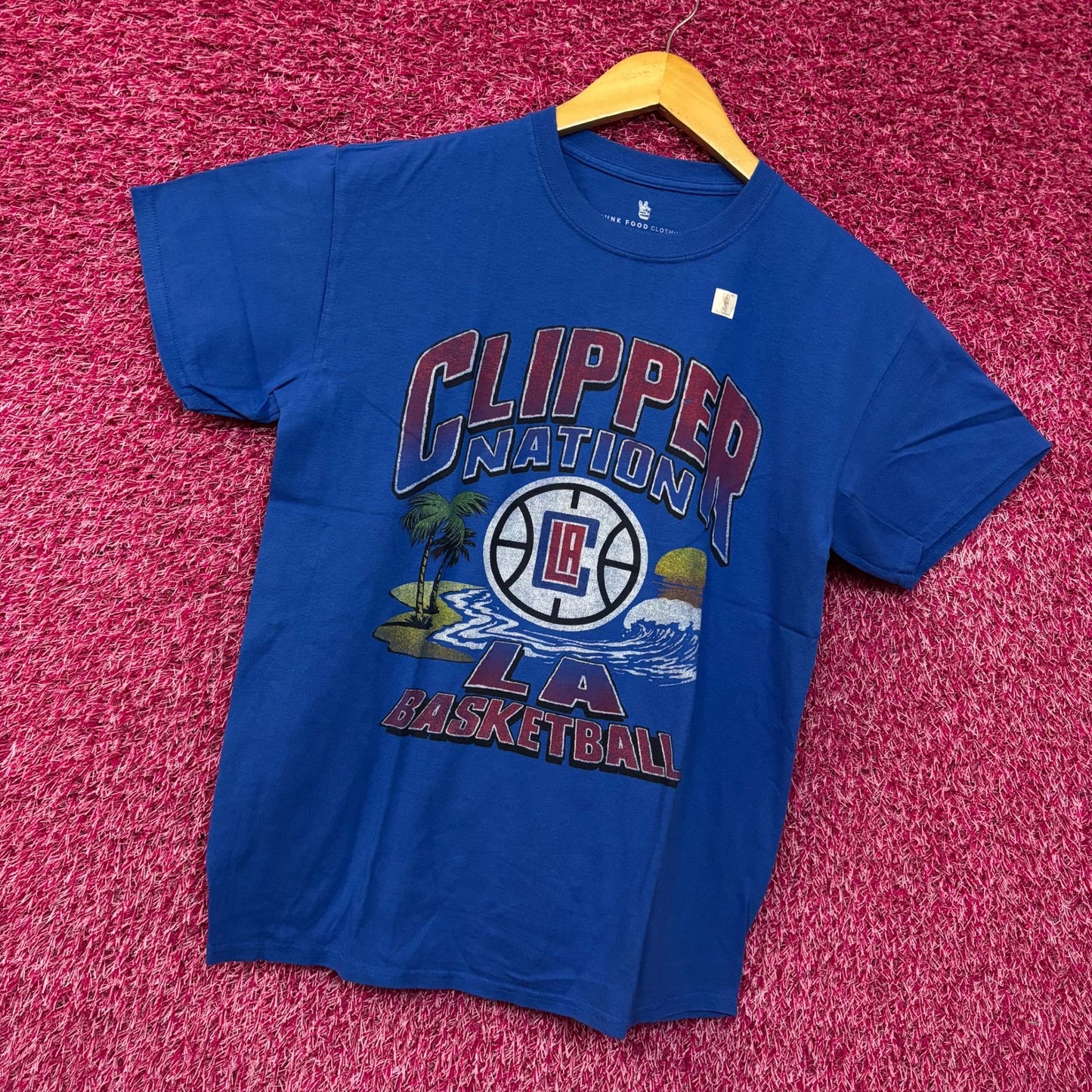 NBA LA Clippers Blue Clipper Nation Tshirt size Small