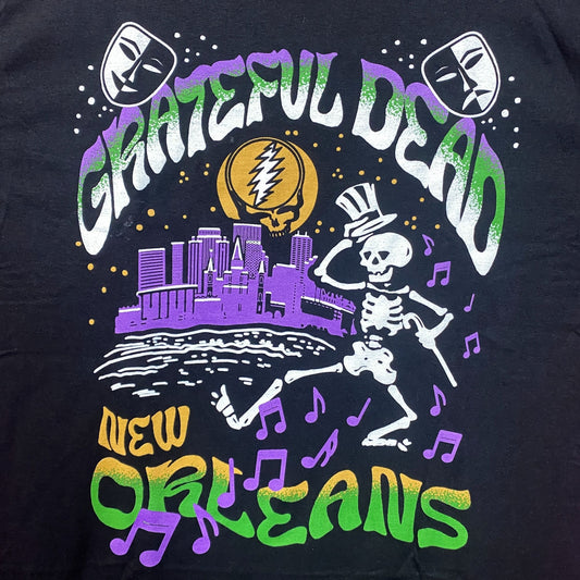 Grateful Dead New Orleans Black T-Shirt Large