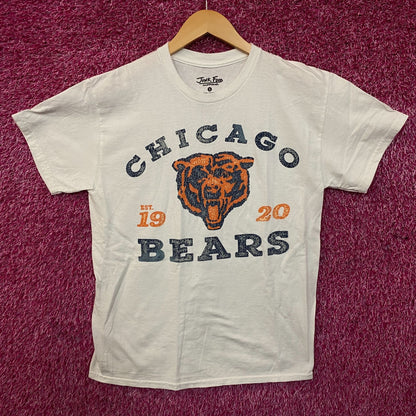 Junk Food Clothing Chicago Bears Faded Vintage Style T-Shirt Small