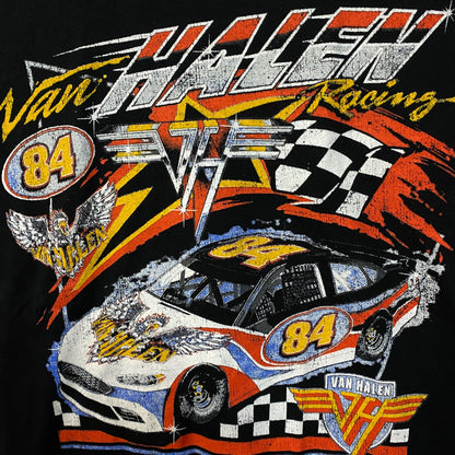 Van Halen Nascar Racing Car Graphic Design T-Shirt Medium