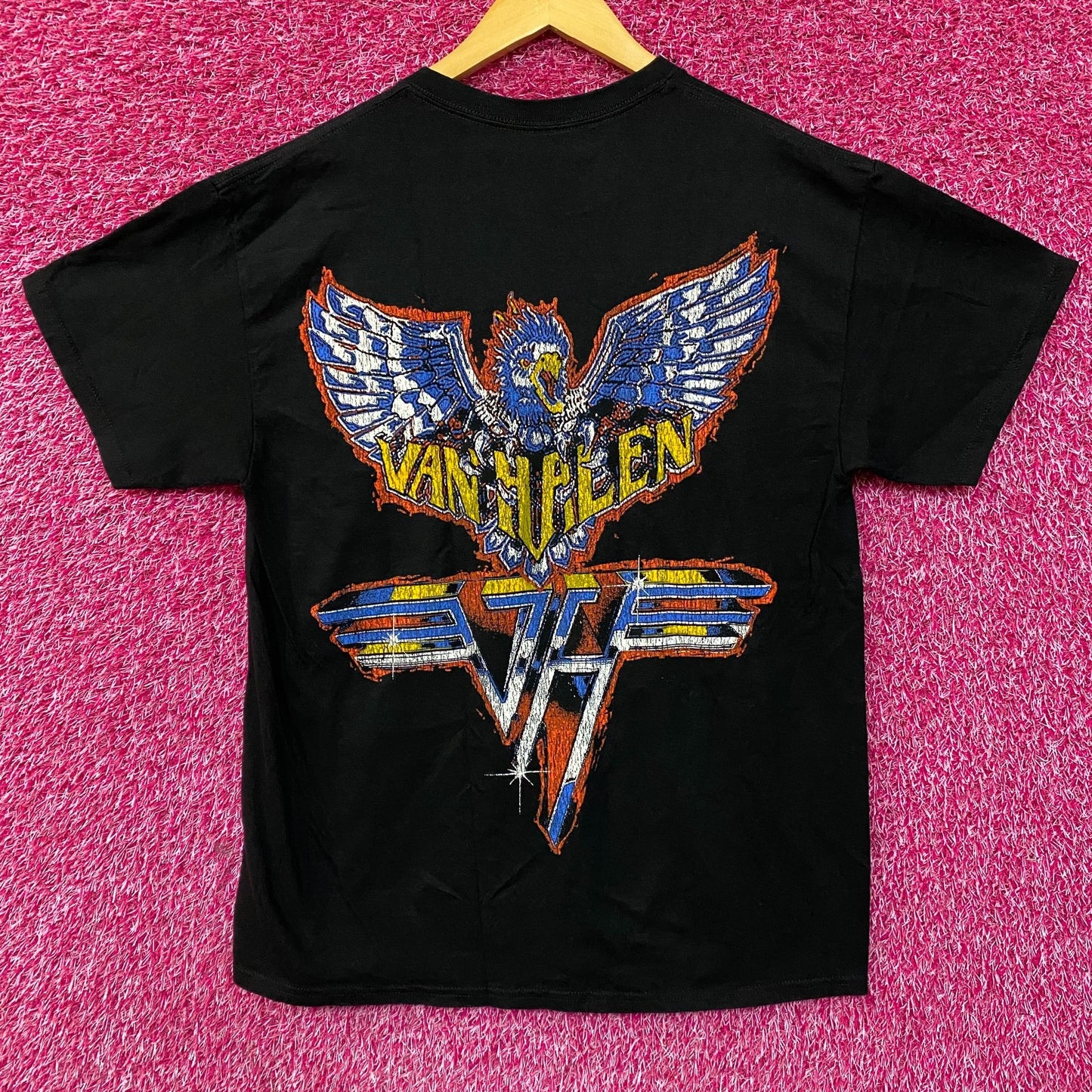 Van Halen Nascar Racing Car Graphic Design T-Shirt Medium