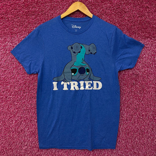 Stitch I Tried Lilo & Stitch Movie Disney Tshirt size medium