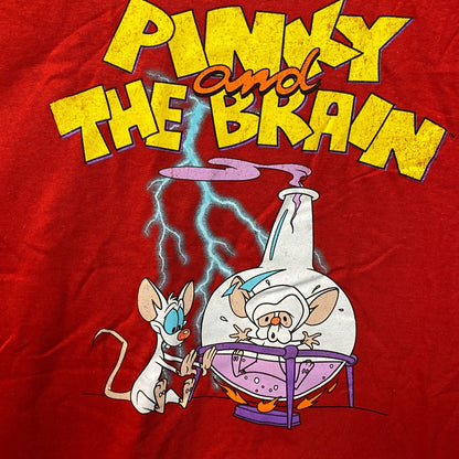 Pinky and The Brain Cartoon Retro Graphic DesignT-Shirt Large