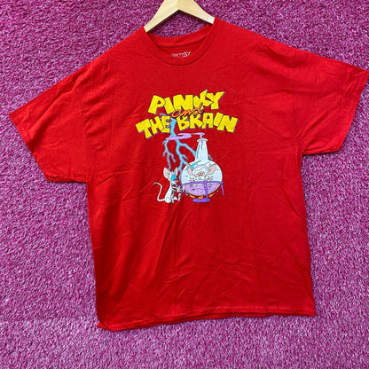 Pinky and The Brain Cartoon Retro Graphic DesignT-Shirt Large