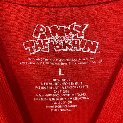 Pinky and The Brain Cartoon Retro Graphic DesignT-Shirt Large