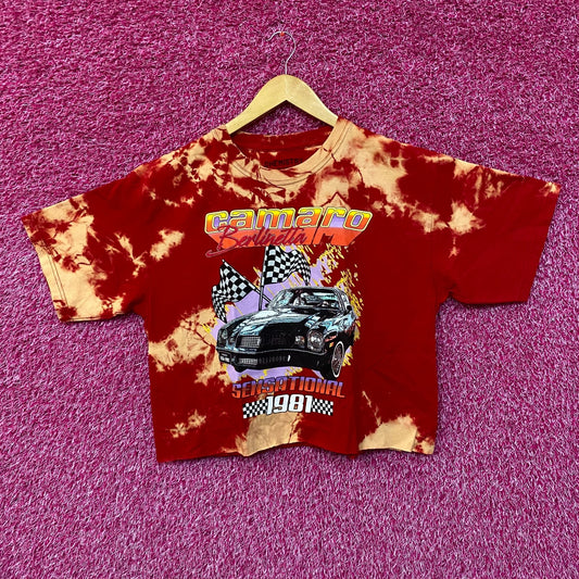 Camaro Berlinetta Sensational 1981 Promo Tie Dye Crop Top L