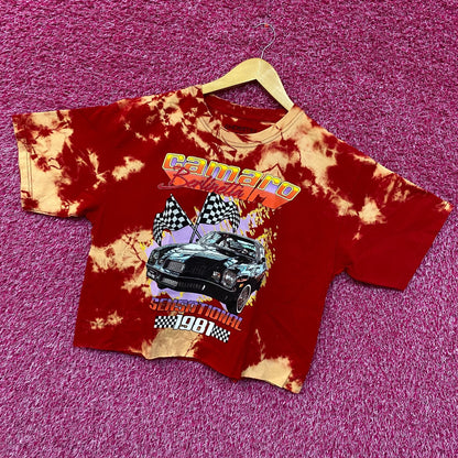 Camaro Berlinetta Sensational 1981 Promo Tie Dye Crop Top L