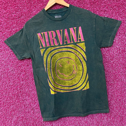 Nirvana Nevermind Album Dead Smiley Face Logo T-Shirt Medium