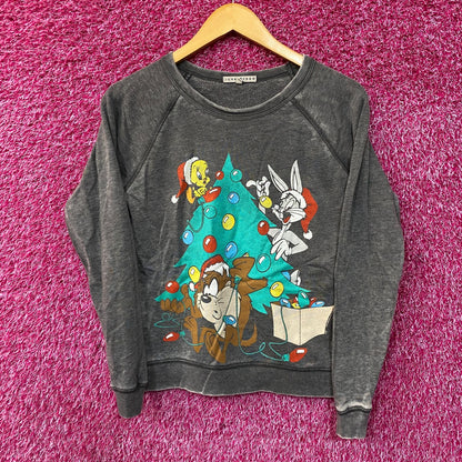 Warner Bros Looney Tunes Christmas Crewneck Sweater XS