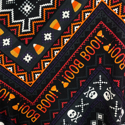 Terra & Sky Halloween Boo Skull Cross Bone High Rise Leggings 2X