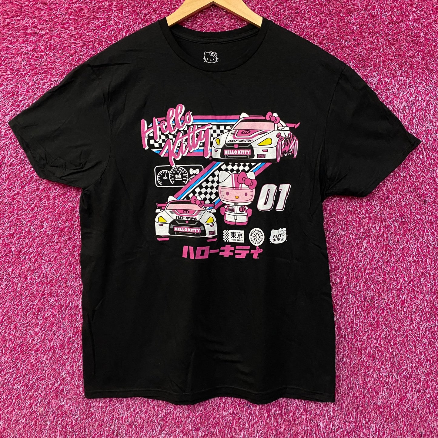Sanrio Hello Kitty Racing Tokyo Speed Cute Graphic T-Shirt Large