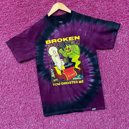 Broken Promises x Casper You Ghosted Me Tie Dye T-Shirt Small