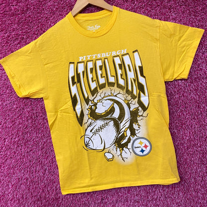 Junk Food Clothing Pittsburgh Steelers Breakthrough T-Shirt Small