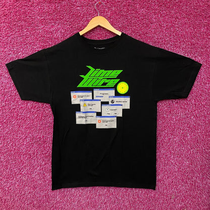LimeWire "Download at Your Own Risk" Graphic T-Shirt Large