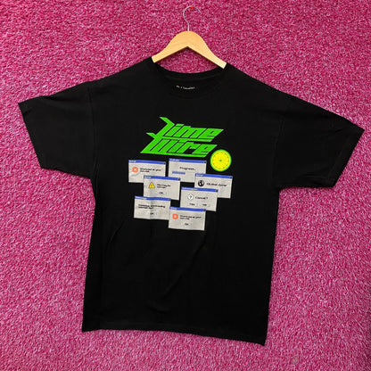 LimeWire "Download at Your Own Risk" Graphic T-Shirt Large