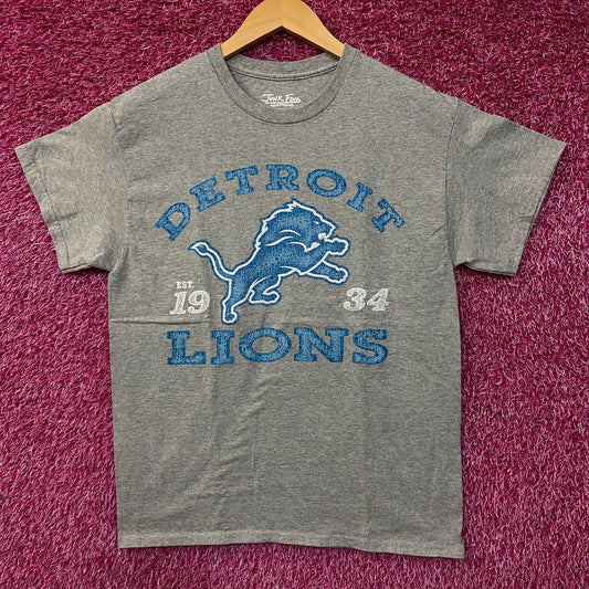 Junk Food Clothing Detroit Lions Faded Vintage Style T-Shirt Small