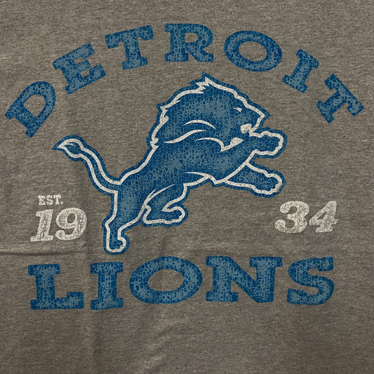Junk Food Clothing Detroit Lions Faded Vintage Style T-Shirt Small