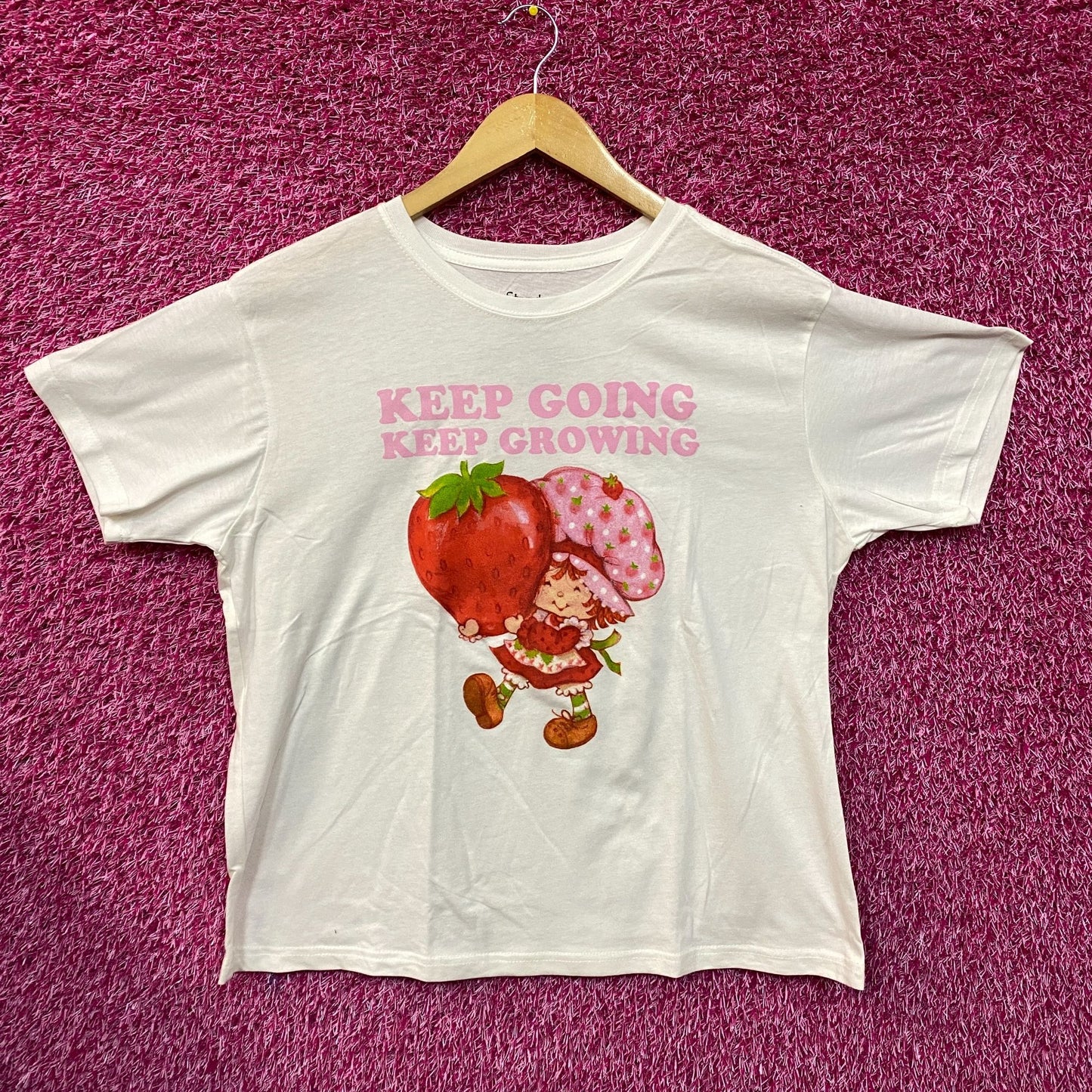 Strawberry Short Cake Keep Going Keep Growing Cute T-Shirt XL