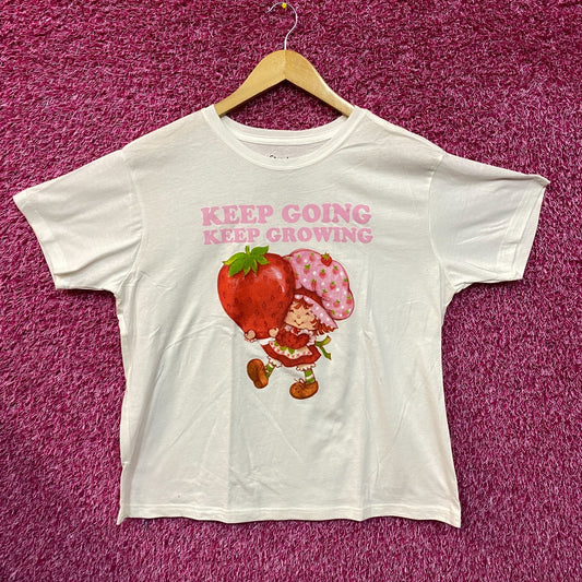Strawberry Short Cake Keep Going Keep Growing Cute T-Shirt XL