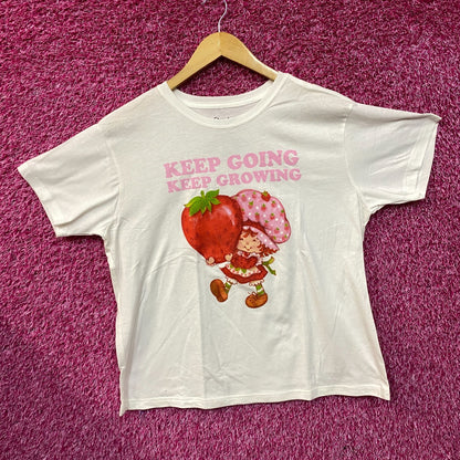 Strawberry Short Cake Keep Going Keep Growing Cute T-Shirt XL
