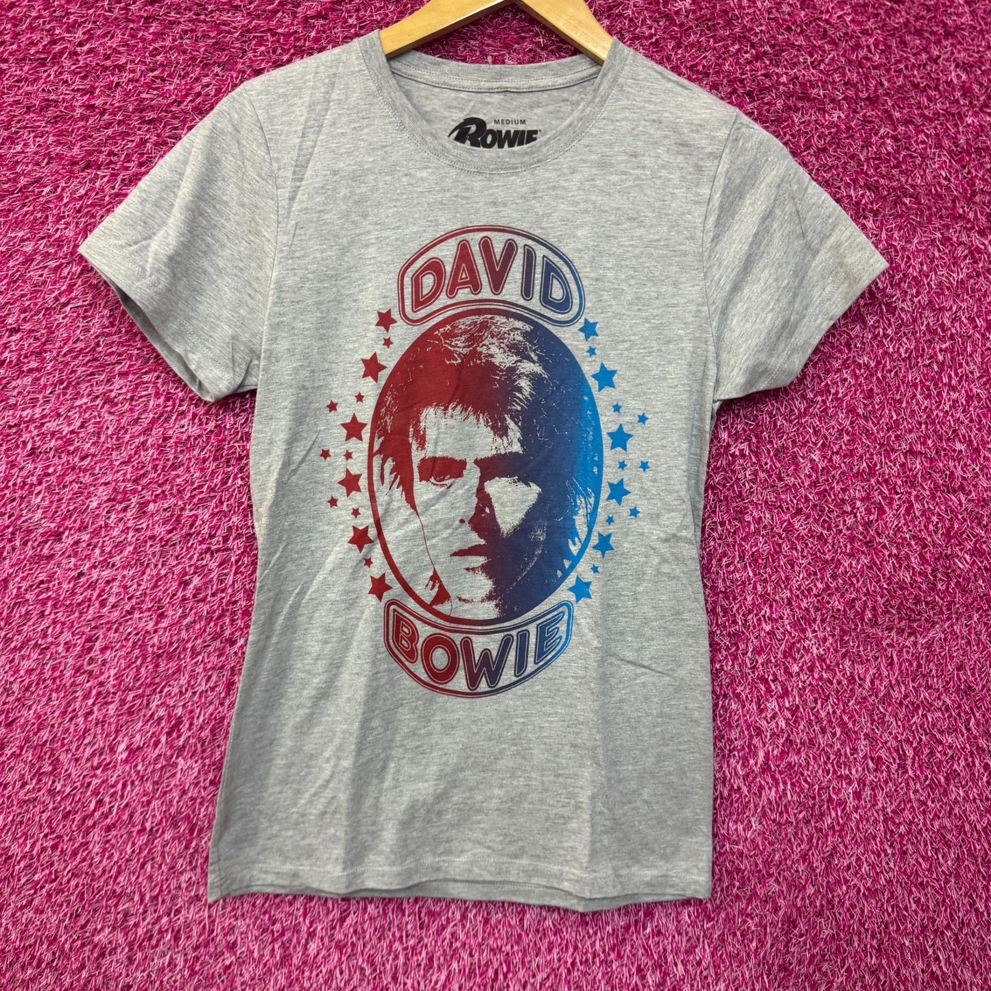 David Bowie The Man Who Sold the World Womens Rock Top M