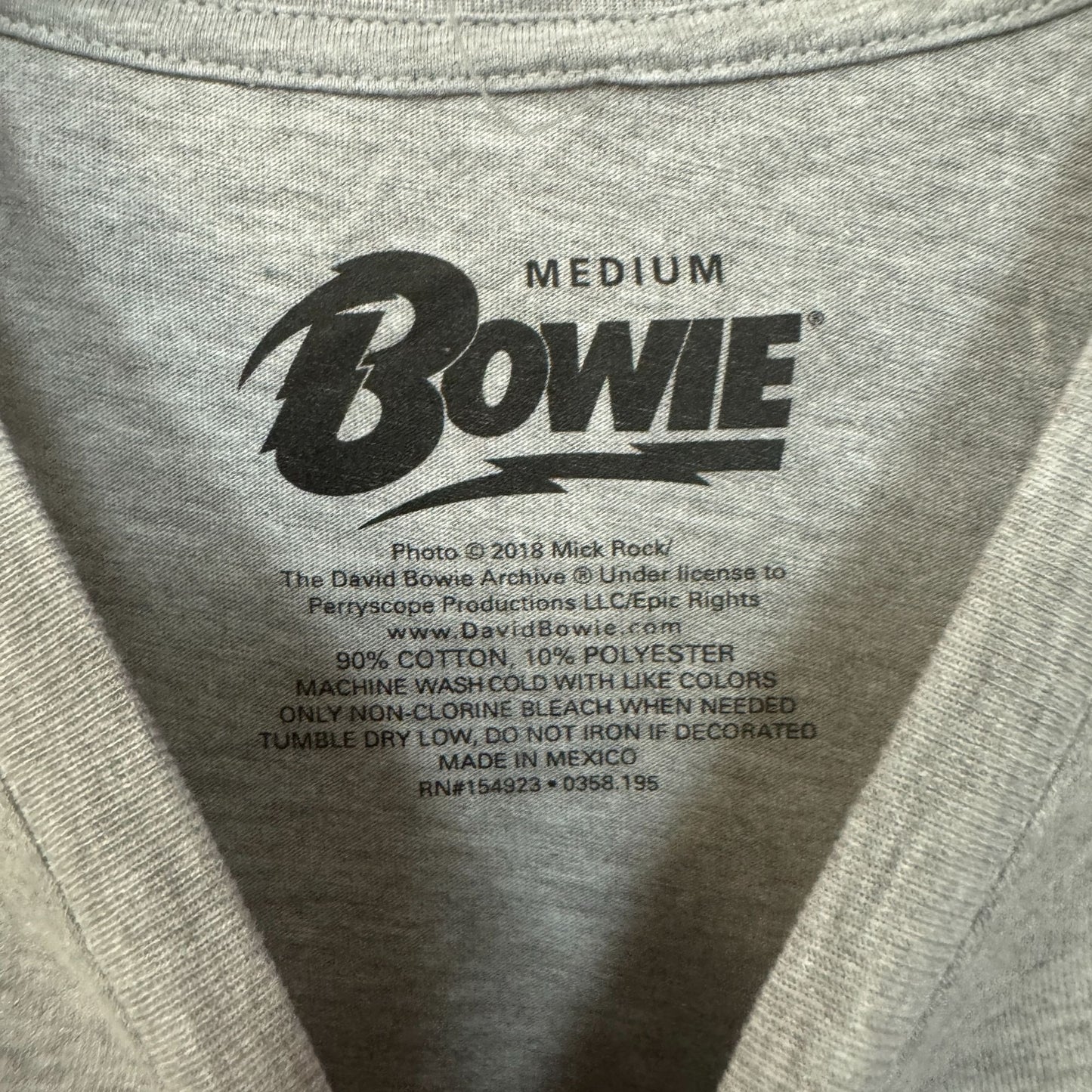 David Bowie The Man Who Sold the World Womens Rock Top M