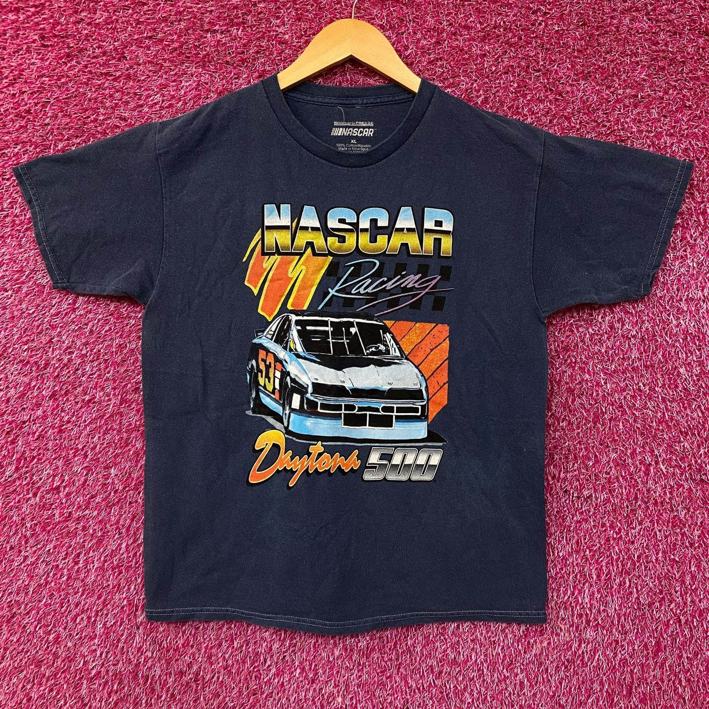 Aeropostale NASCAR Daytona 500 Vintage-Style Race Car Graphic Kids T-Shirt XL