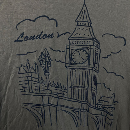 Junk Food Clothing "London Big Ben Vintage Style Women's Tissue Tee Small