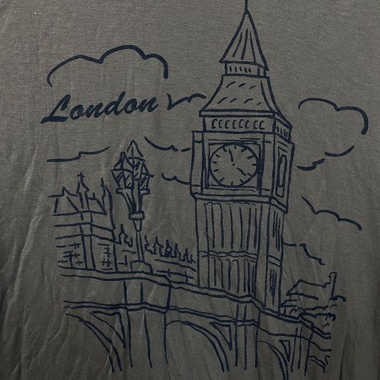 Junk Food Clothing "London Big Ben Vintage Style Women's Tissue Tee Small