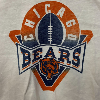 Junk Food Clothing Women's NFL Chicago Bears Mock Neck Crop Tee Small