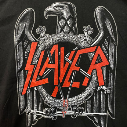 Slayer Silver Eagle Band Logo T-Shirt XL