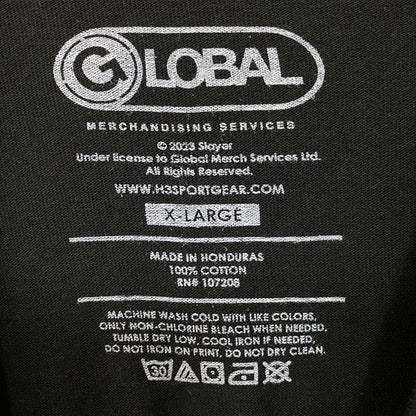 Slayer Silver Eagle Band Logo T-Shirt XL