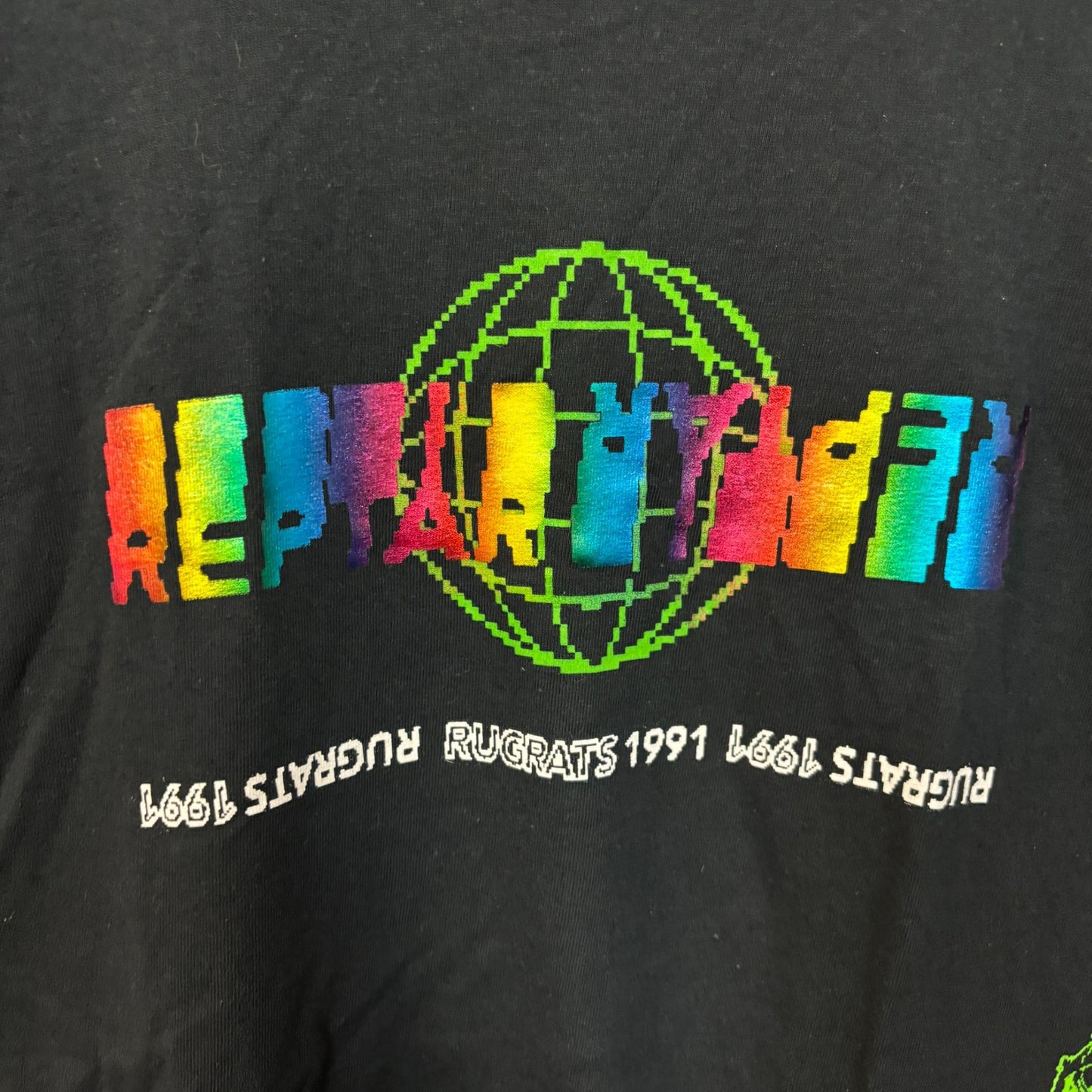 Nickelodeon Reptar 91 Shiny Tshirt size XL