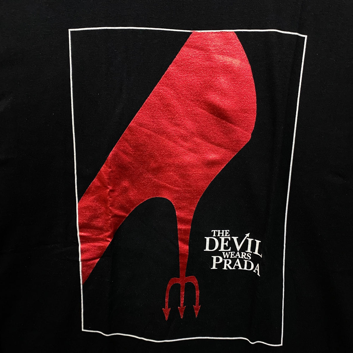 The Devil Wears Prada Red Foil Fashion Theater Poster Tee XL