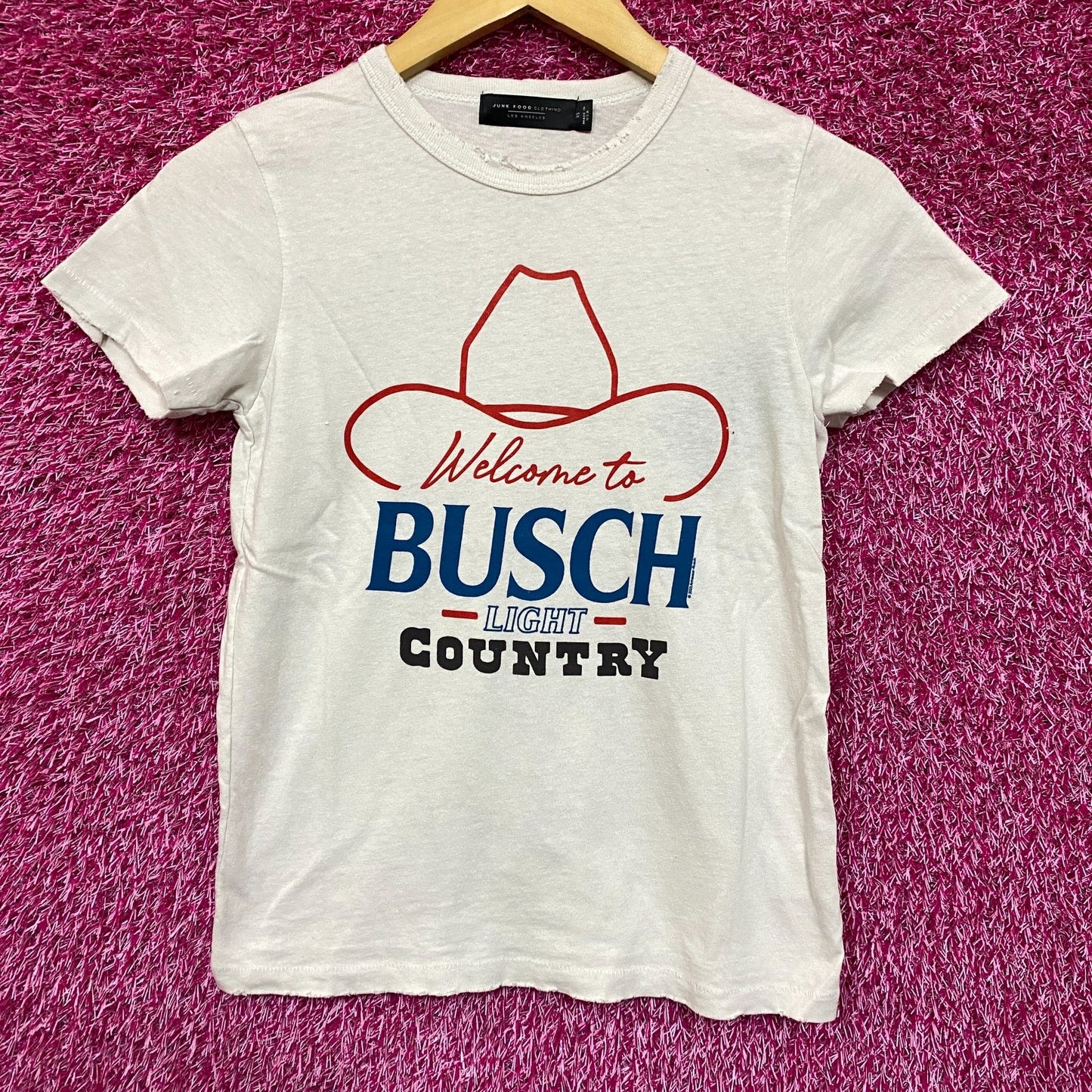 Welcome To Busch Light Country Vintage Style T-Shirt Extra Small