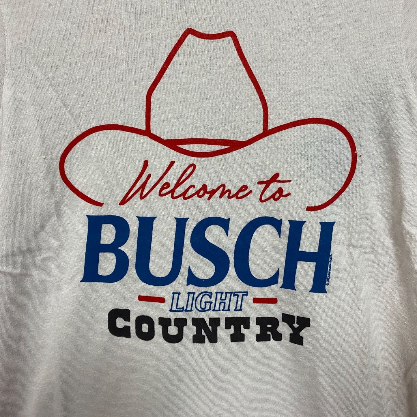 Welcome To Busch Light Country Vintage Style T-Shirt Extra Small