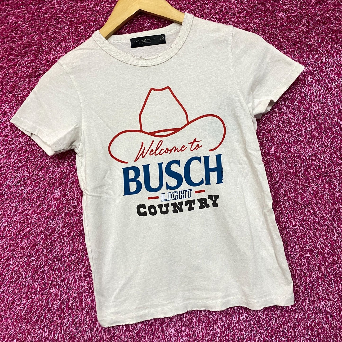 Welcome To Busch Light Country Vintage Style T-Shirt Extra Small