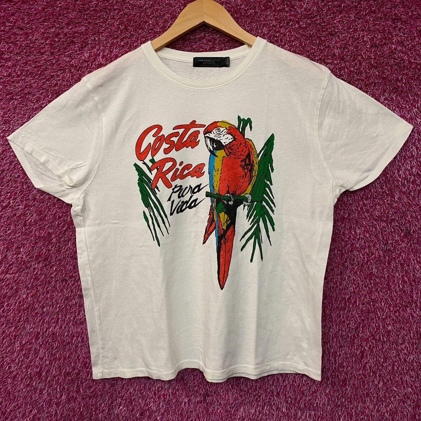 Junk Food Clothing Women's Costa Rica Vintage Style Women's Graphic Tee Large
